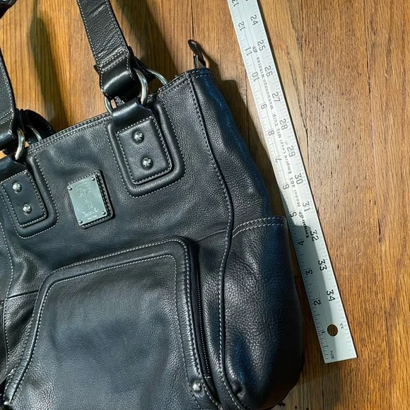 Tignanello black leather tote - Picture 9 of 9